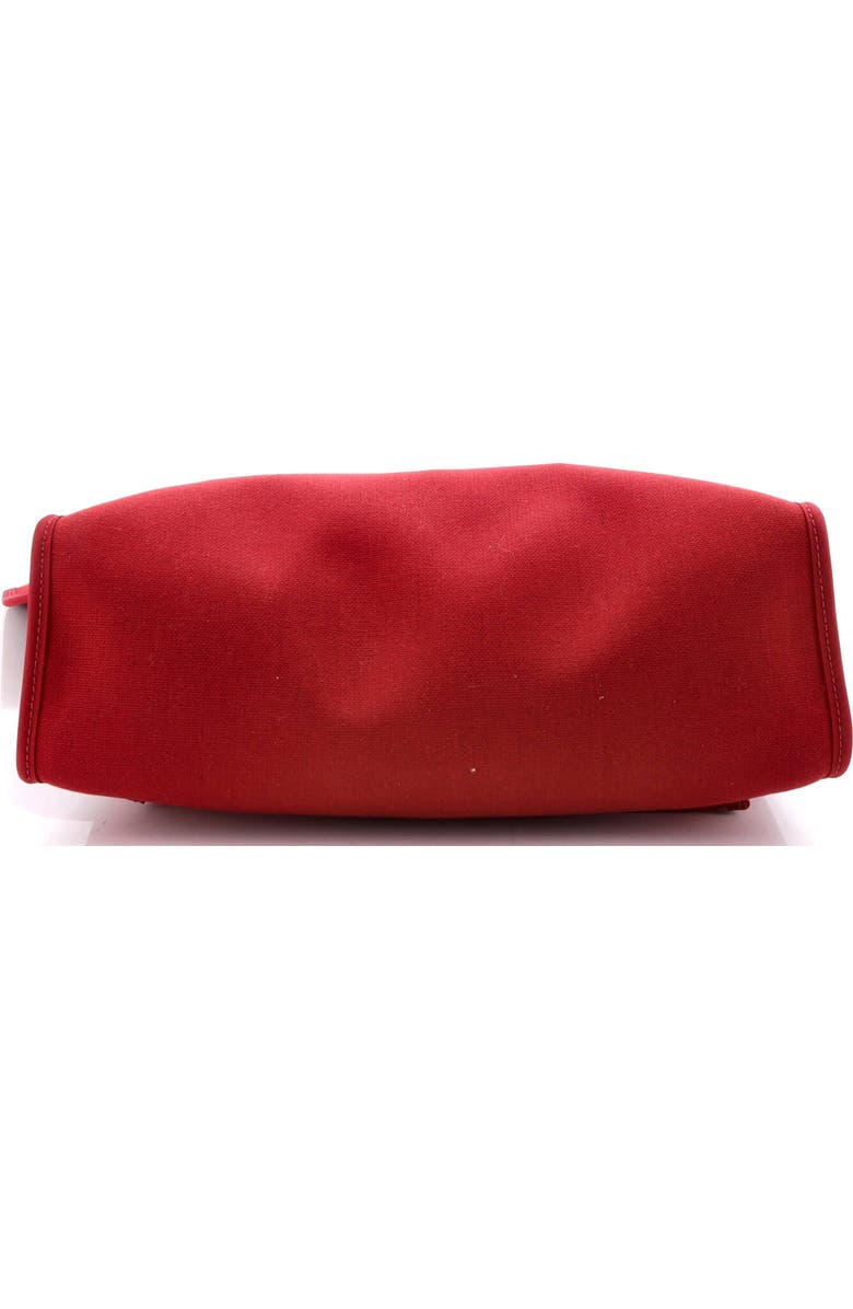 Pre-Owned Hermes Herbag Zip Leather and Toile 31, Alternate, color, Rouge Grenat