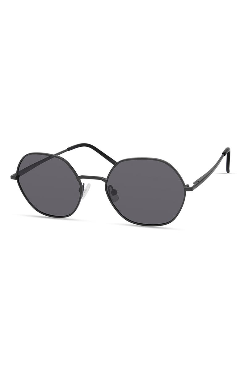 Eco Aloe Round Sunglasses, Alternate, color, Black