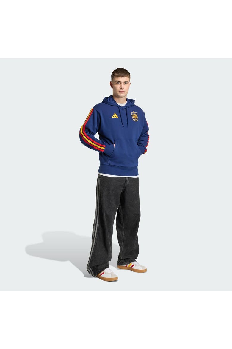 Men's adidas  Navy Spain National Team FIFA x World Cup 2026 Alphaskin Tri-Blend Hoodie, Alternate, color, Navy