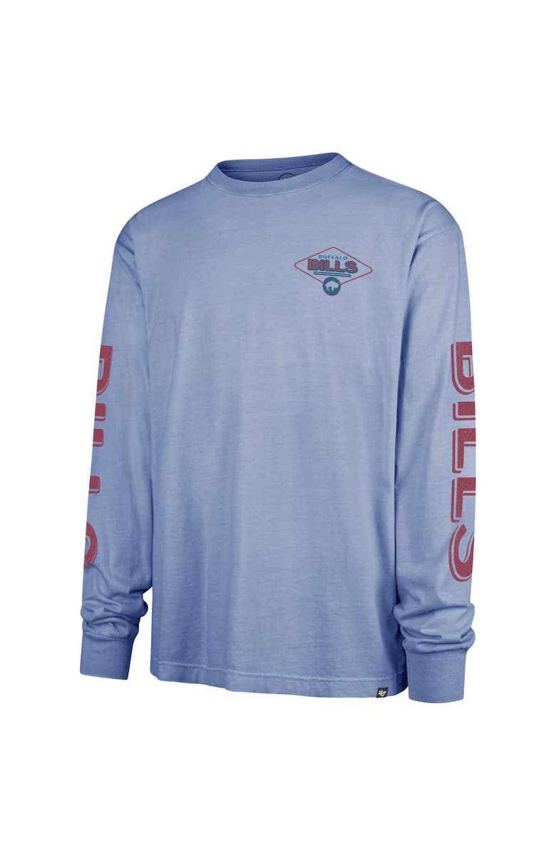 '47 Men's '47 Light Blue Buffalo Bills Cairn Ravine Foundation Throwback Long Sleeve T-Shirt, Alternate, color, 