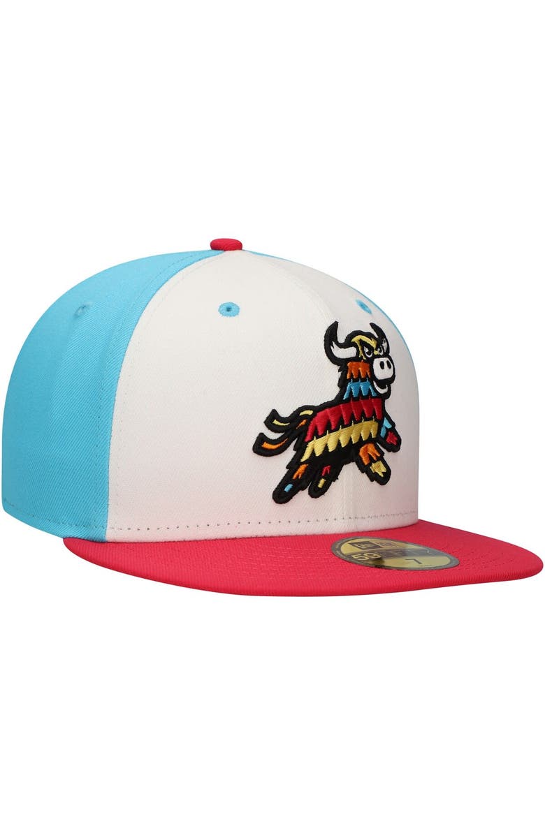 New Era Men's New Era White Erie Piñatas Copa de la Diversión 59FIFTY Fitted Hat, Alternate, color, White