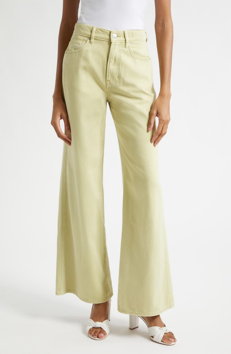 Veronica Beard Kasey Wide Leg Jeans, Main, color, Pistachio