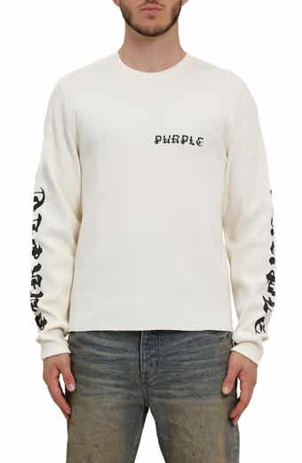 PURPLE BRAND Long Sleeve Thermal Graphic T-Shirt