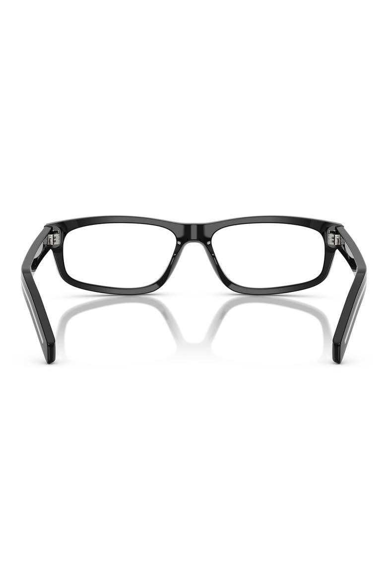 57mm Rectangle optical glasses, Alternate, color, BLACK