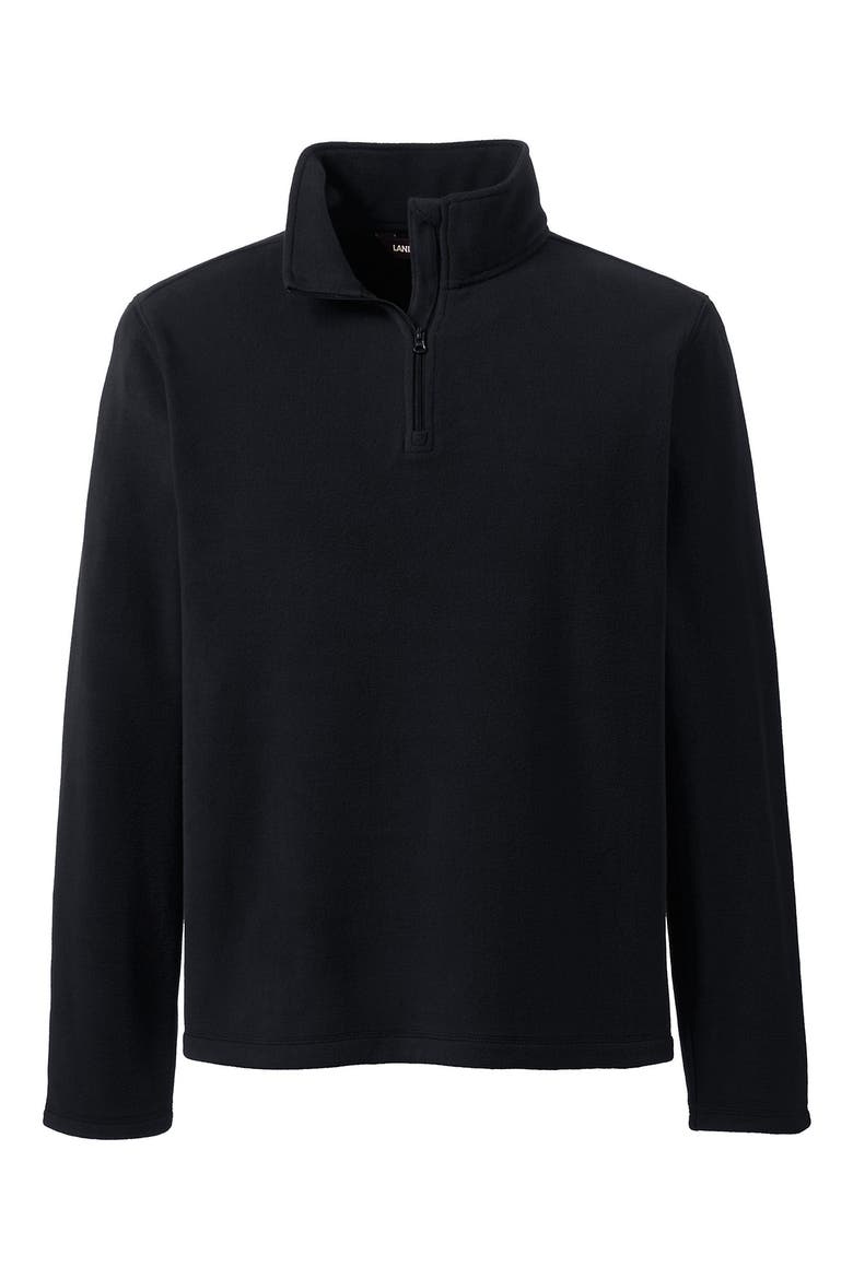 School Uniform Young  Lightweight Fleece Quarter Zip Pullover, Alternate, color, Black