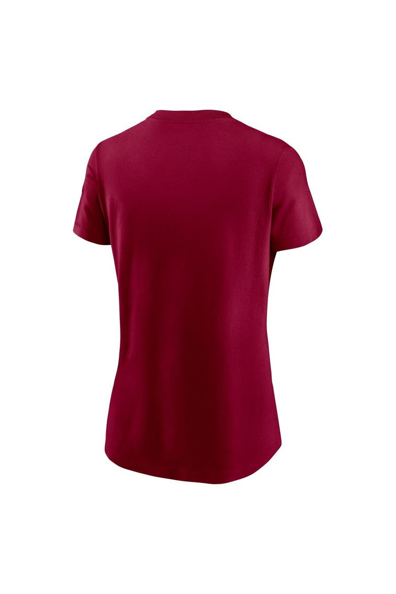 Women's Nike Burgundy Washington Commanders Logo Cotton Essential T-Shirt, Alternate, color, Burgundy