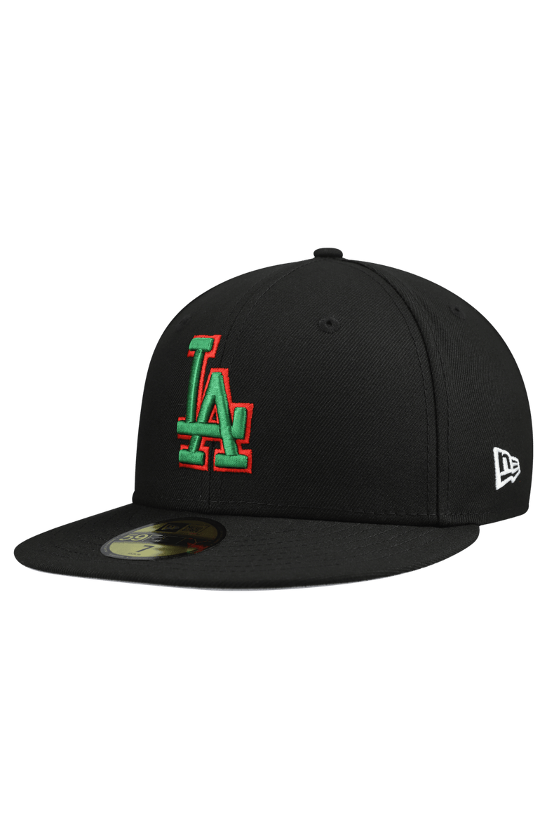 New Era Men's New Era Black Los Angeles Dodgers Mexico 59FIFTY Fitted Hat, Alternate, color, Black