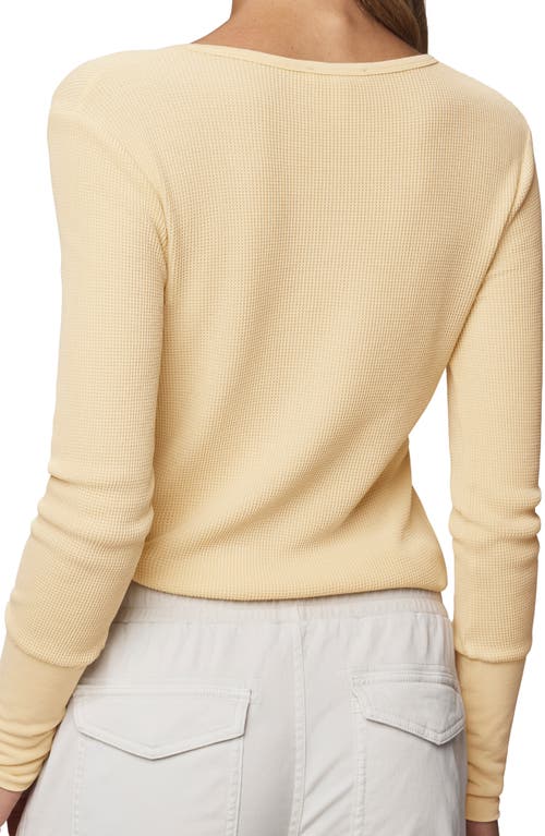 Splendid Thermal Forever Henley In Yellow