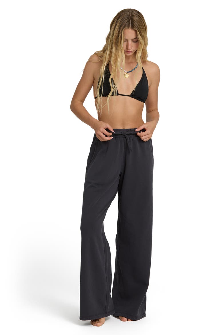 The Avery Brushed Fleece Sweatpants, Alternate, color, BLACK SANDS