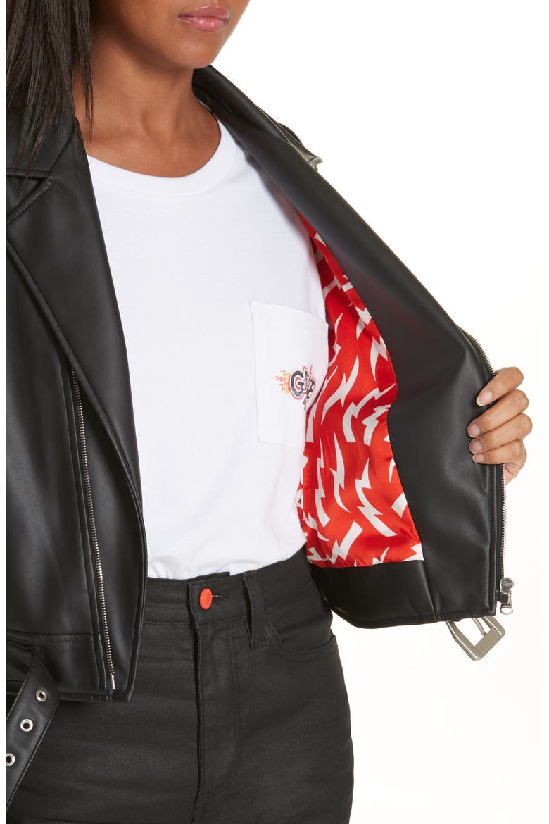 x Paramount Grease Faux Leather Biker Jacket (Nordstrom Exclusive), Alternate, color, DANNY BLACK