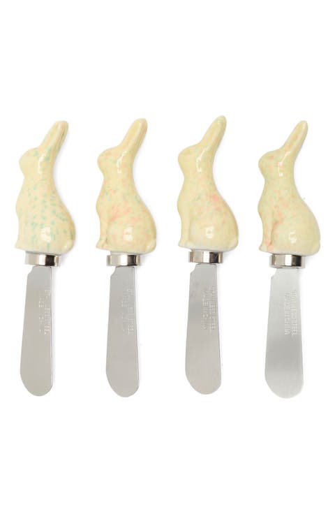 4-Piece Bunny Spreader Knife Set