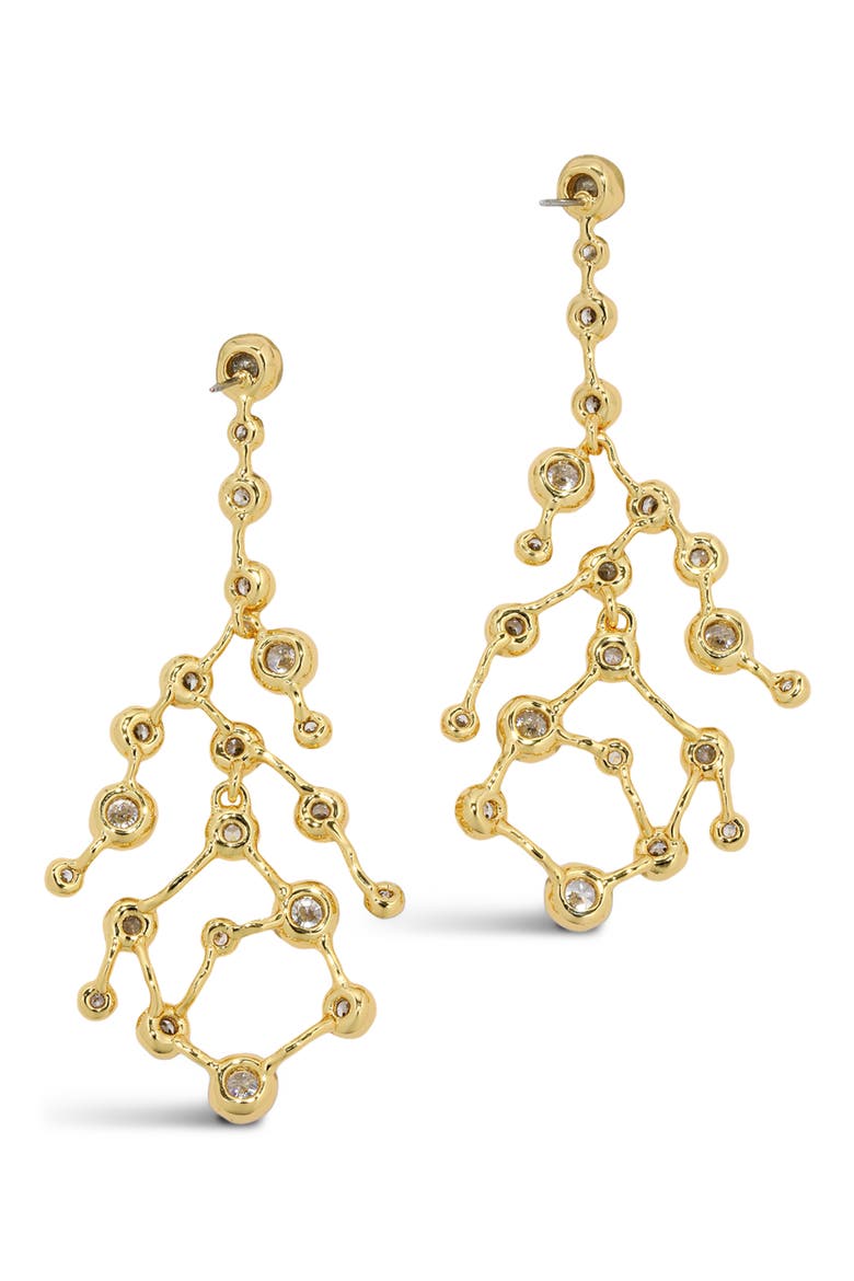 Asterales Celestial Cubic Zirconia Drop Earrings, Alternate, color, STONES