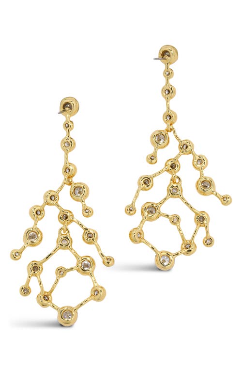 Alexis Bittar Asterales Celestial Cubic Zirconia Drop Earrings In Gold