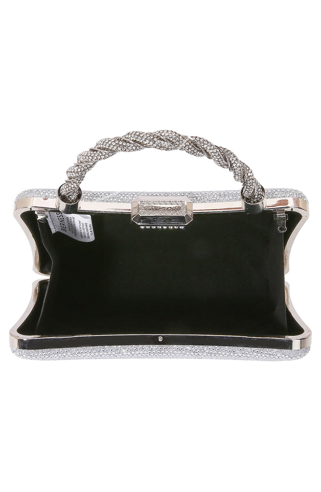 Rhinestone Clutch, Alternate, color, SILVER
