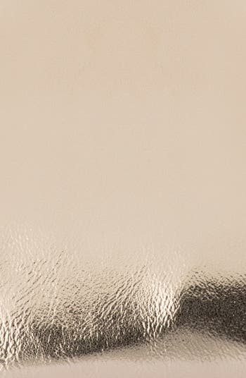 Tally Metallic Faux Leather Frame Clutch