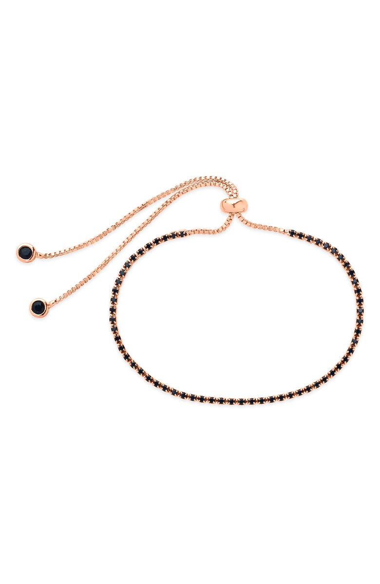 Sterling Forever Fuchsia CZ Slider Bracelet, Alternate, color,