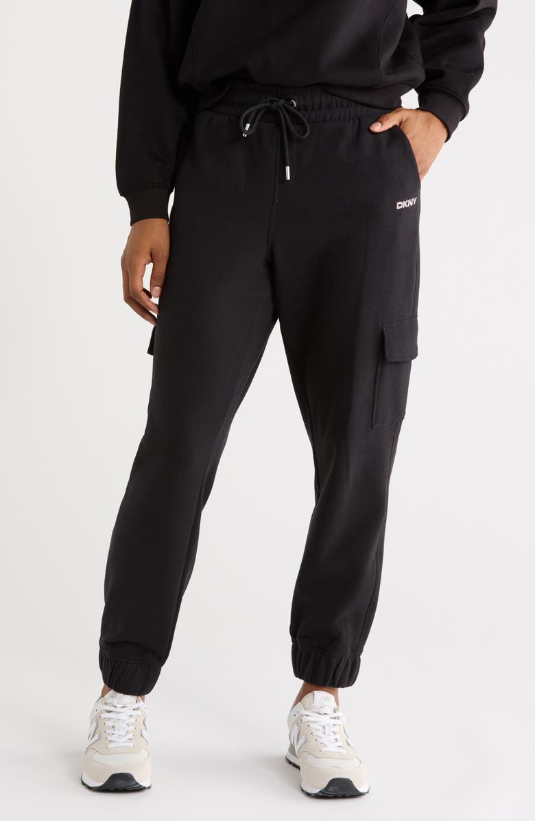 DKNY Cargo Joggers, Main, color, Black