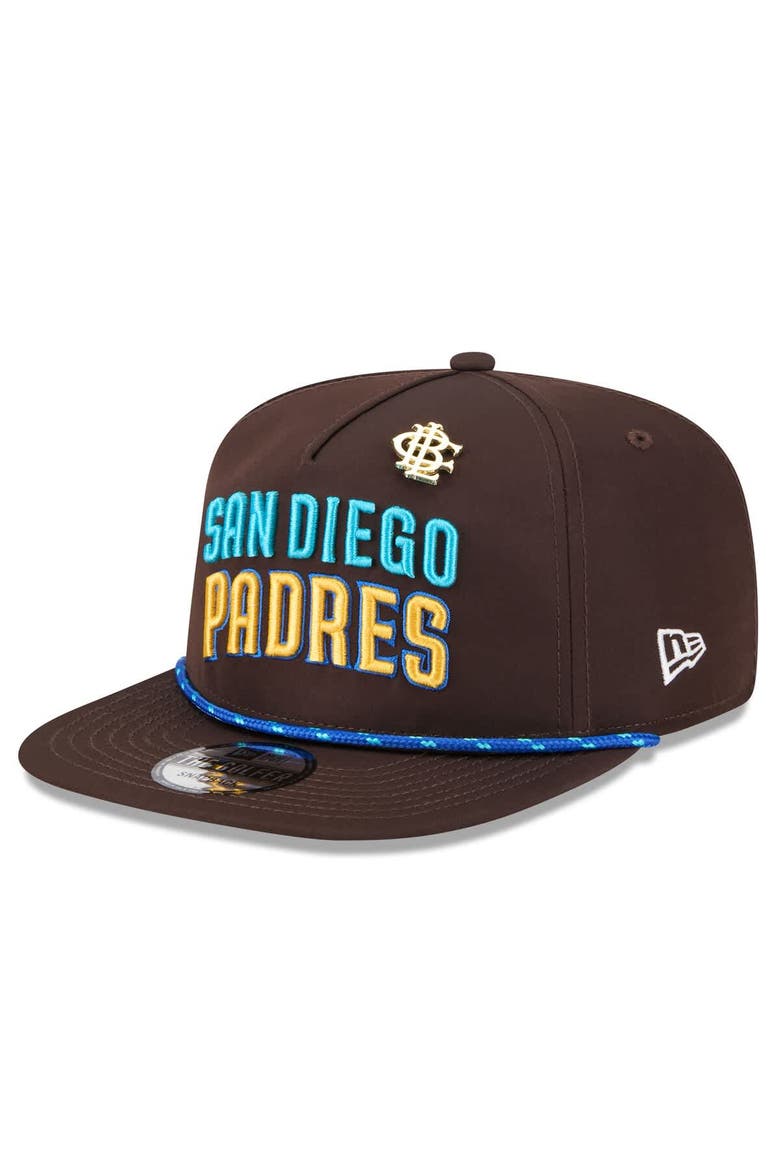 Men's New Era  Brown San Diego Padres 2025 Big League Chew Golfer Snapback Hat, Main, color, Brown