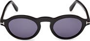 TOM FORD Aristotele 48mm Small Oval Sunglasses