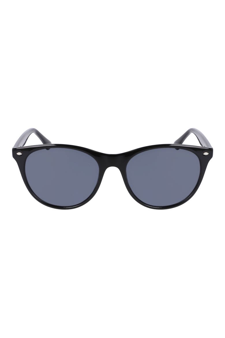 55mm Cat Eye Sunglasses, Main, color, BLACK