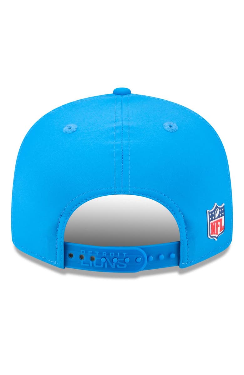 New Era Men's New Era Blue Detroit Lions 2025 Sideline  Split Panel 9FIFTY Snapback Hat, Alternate, color, Blue