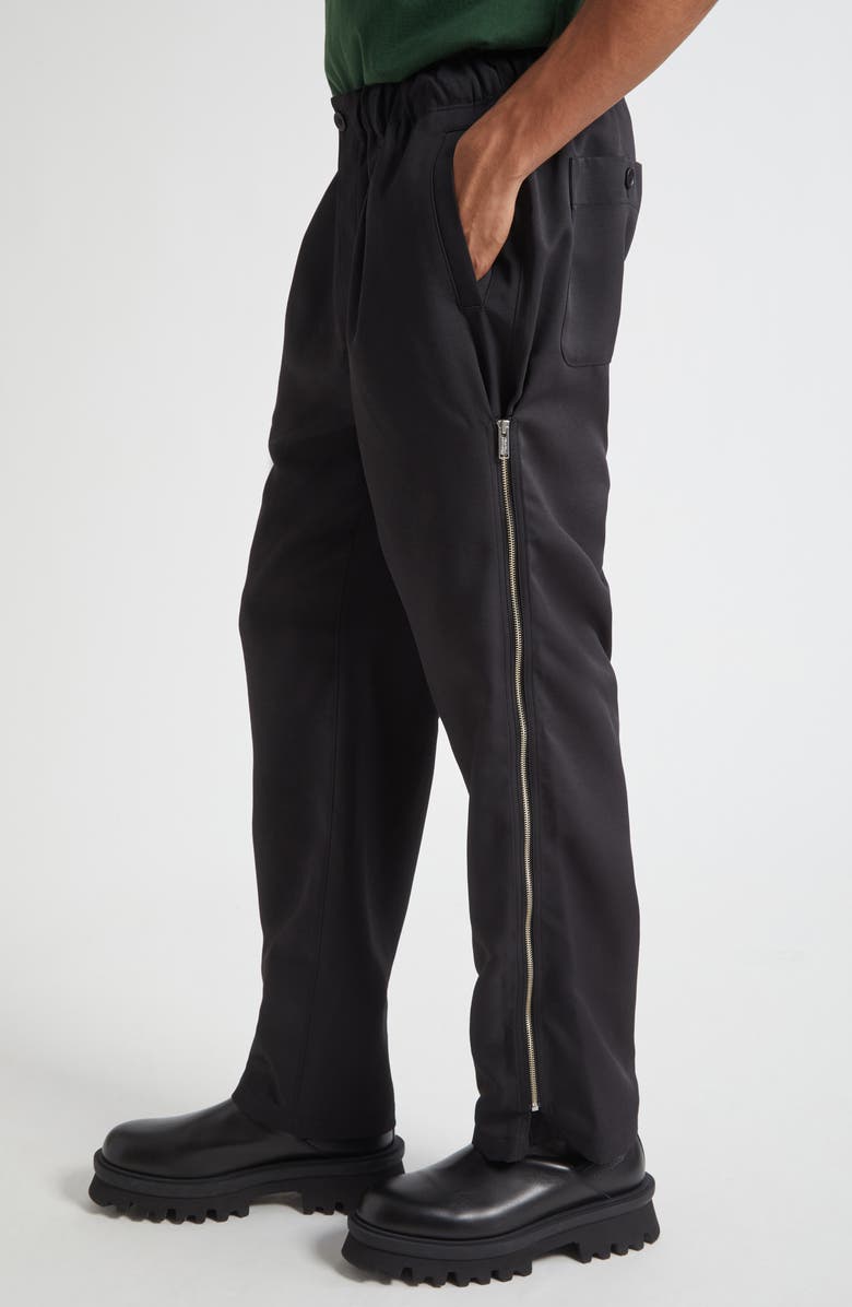 Undercover Side Zip Pull-On Pants, Alternate, color, Black