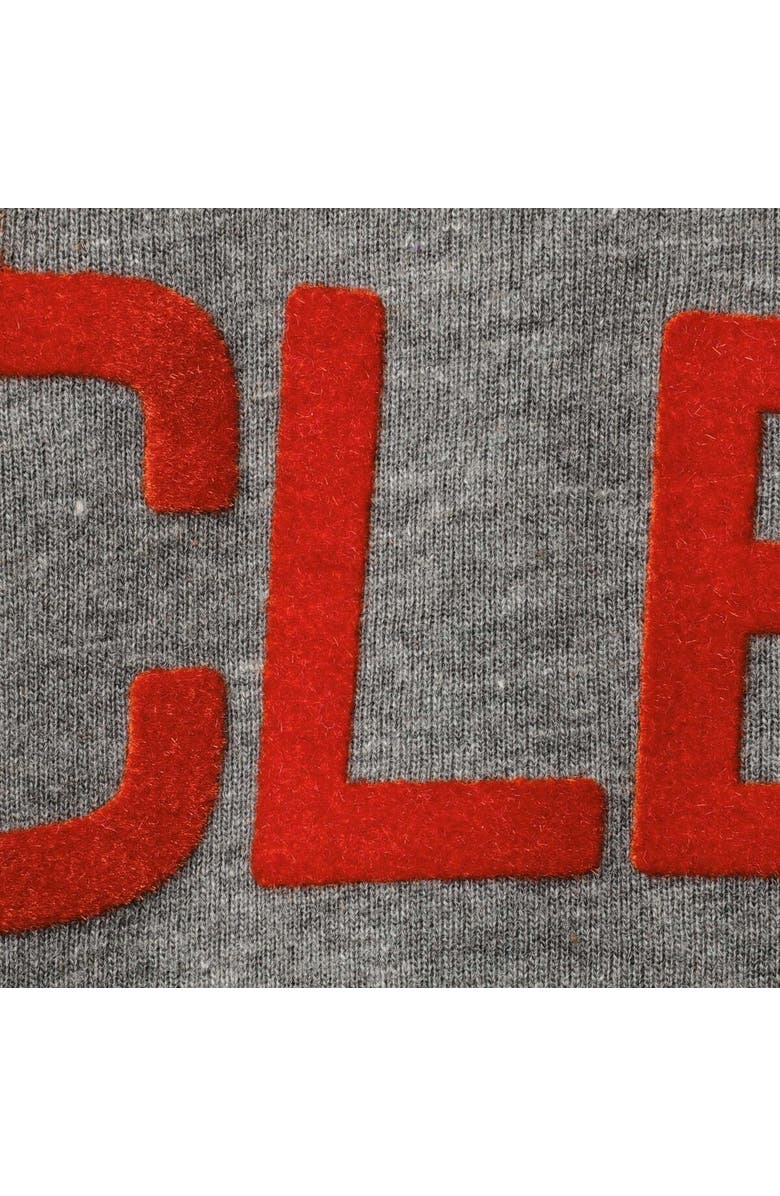 PRESSBOX Women's Pressbox Orange/Heathered Gray Clemson Tigers Lizzy Flocking Striped Long Sleeve T-Shirt, Alternate, color, 