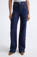Veronica Beard Crosbie Straight Leg Jeans
