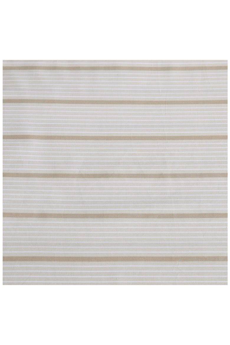 Merrick Stripe 200 Thread Count Cotton Percale Sheet Set, Alternate, color, BEIGE/ SEA WHEAT