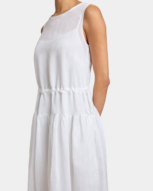 Santorelli Misty Sleeveless Drop-waist Midi Dress