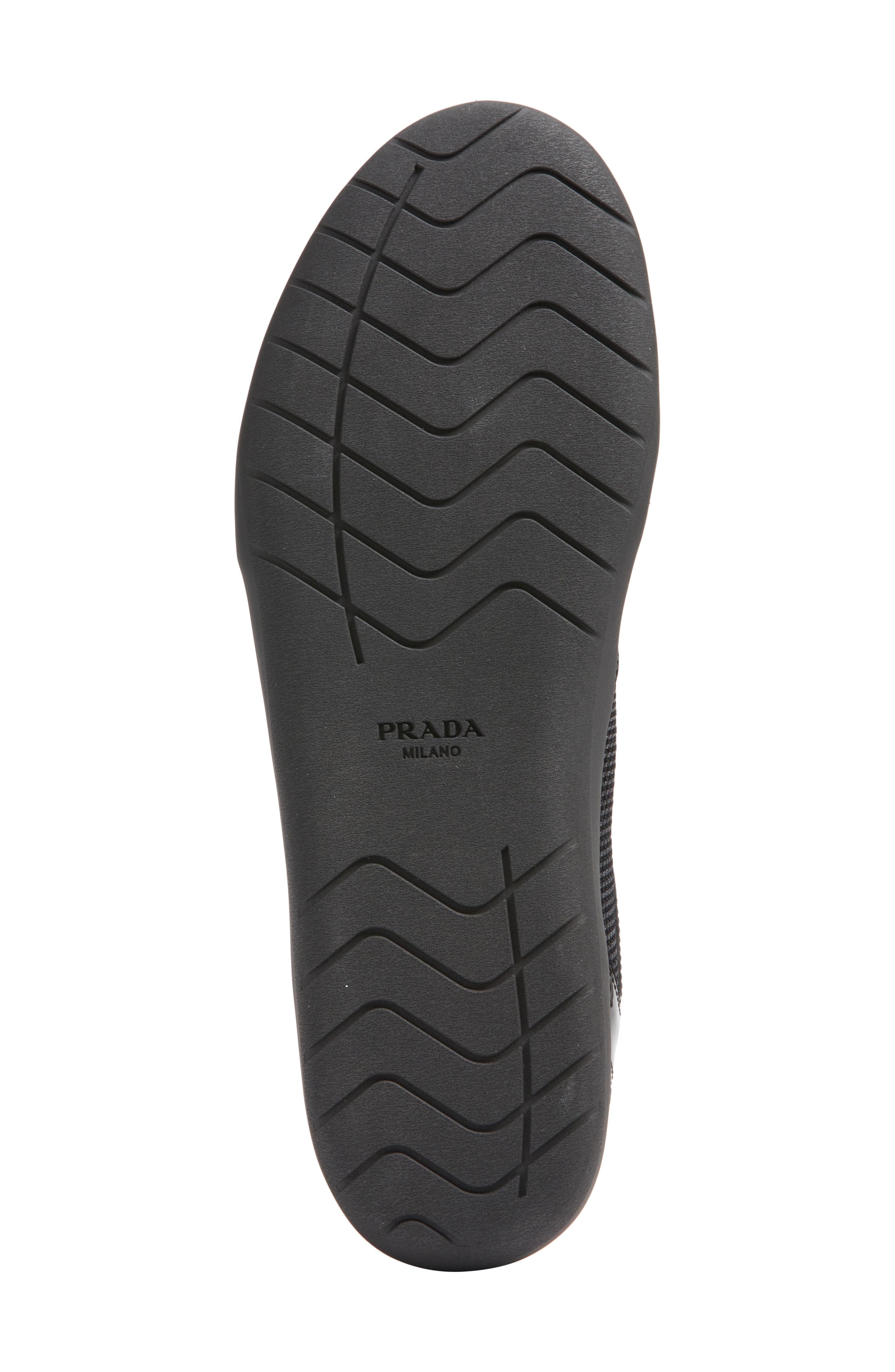 Prada Speedrock Mixed Media Sneaker, Alternate, color, Nero