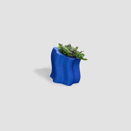 Form & Seek Frosting Short Planters In Blue