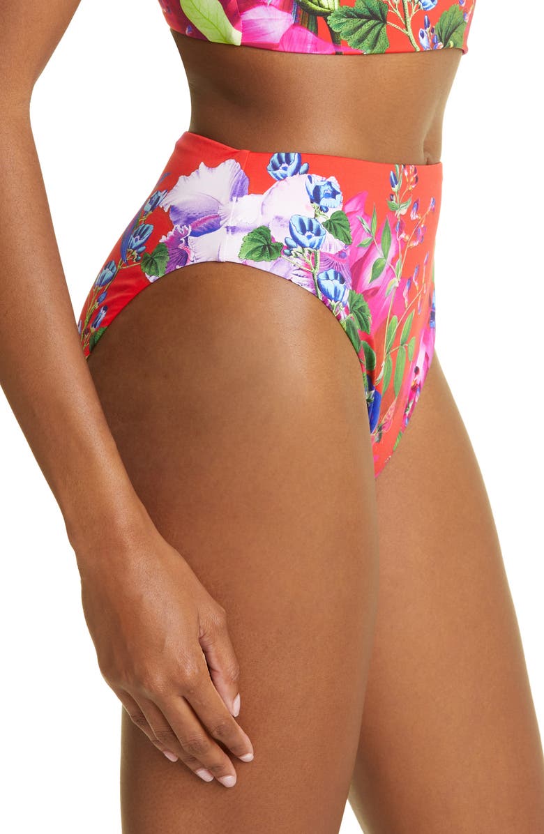 Camilla Birds of a Feather High Waist Bikini Bottoms, Alternate, color,