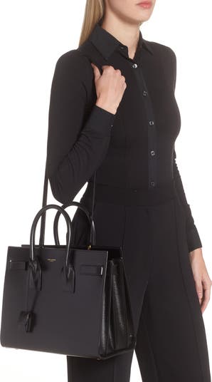 Small Sac de Jour Leather Tote with Pouch