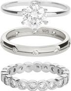 Bearfruit Jewelry 18K Gold Plated Sterling Silver Golden Gala Ring Trio Gift Idea