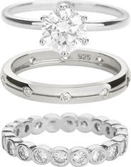 Bearfruit Jewelry 18K Gold Plated Sterling Silver Golden Gala Ring Trio Gift Idea