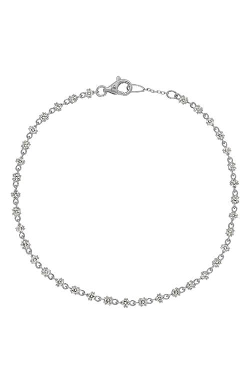 Bony Levy Liora Diamond Station Tennis Bracelet In Metallic