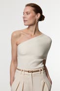 Karen Millen Knitted One Shoulder Top