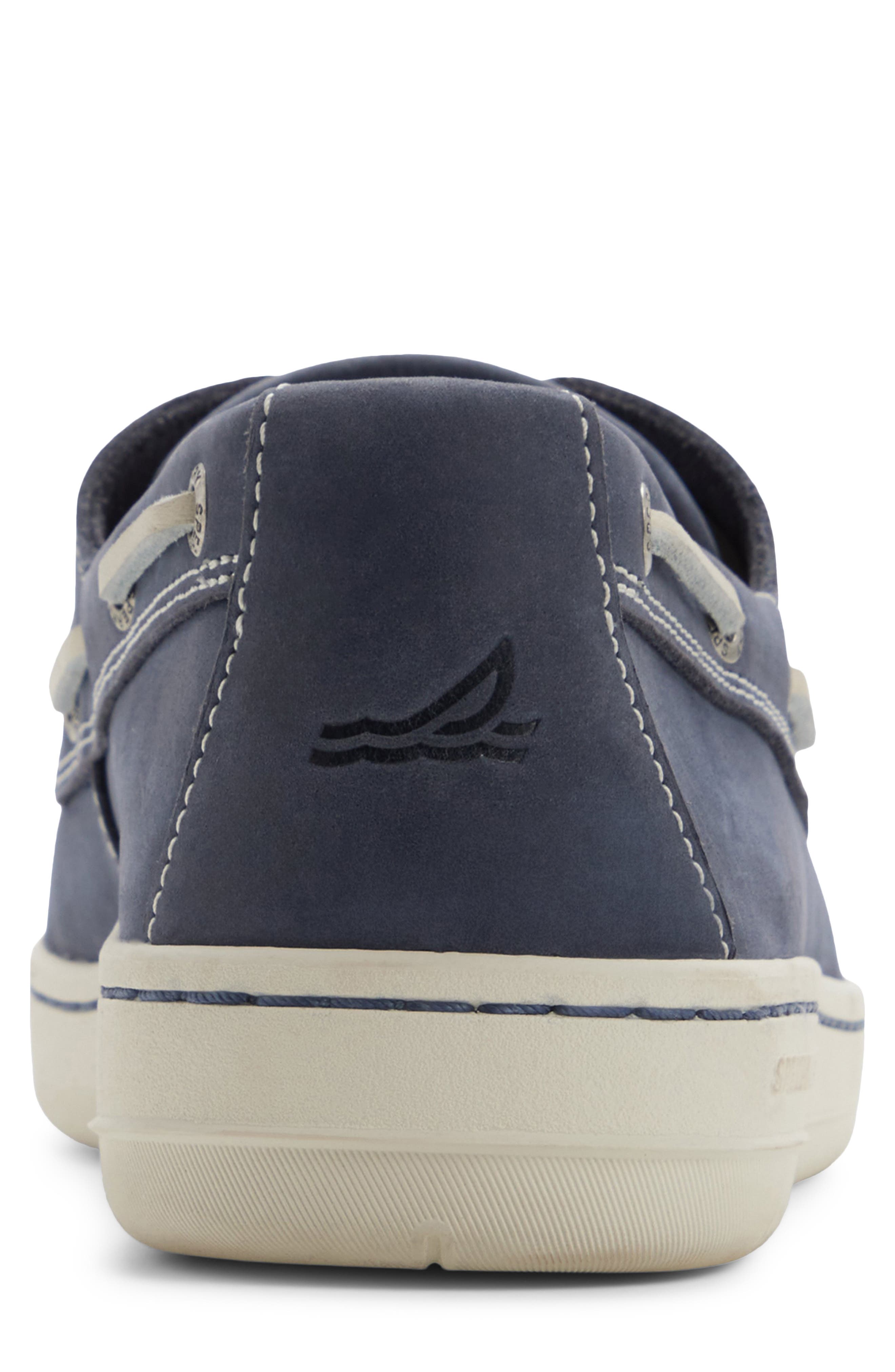 Strake 2-Eye Boat Shoe, Alternate, color, NAVY
