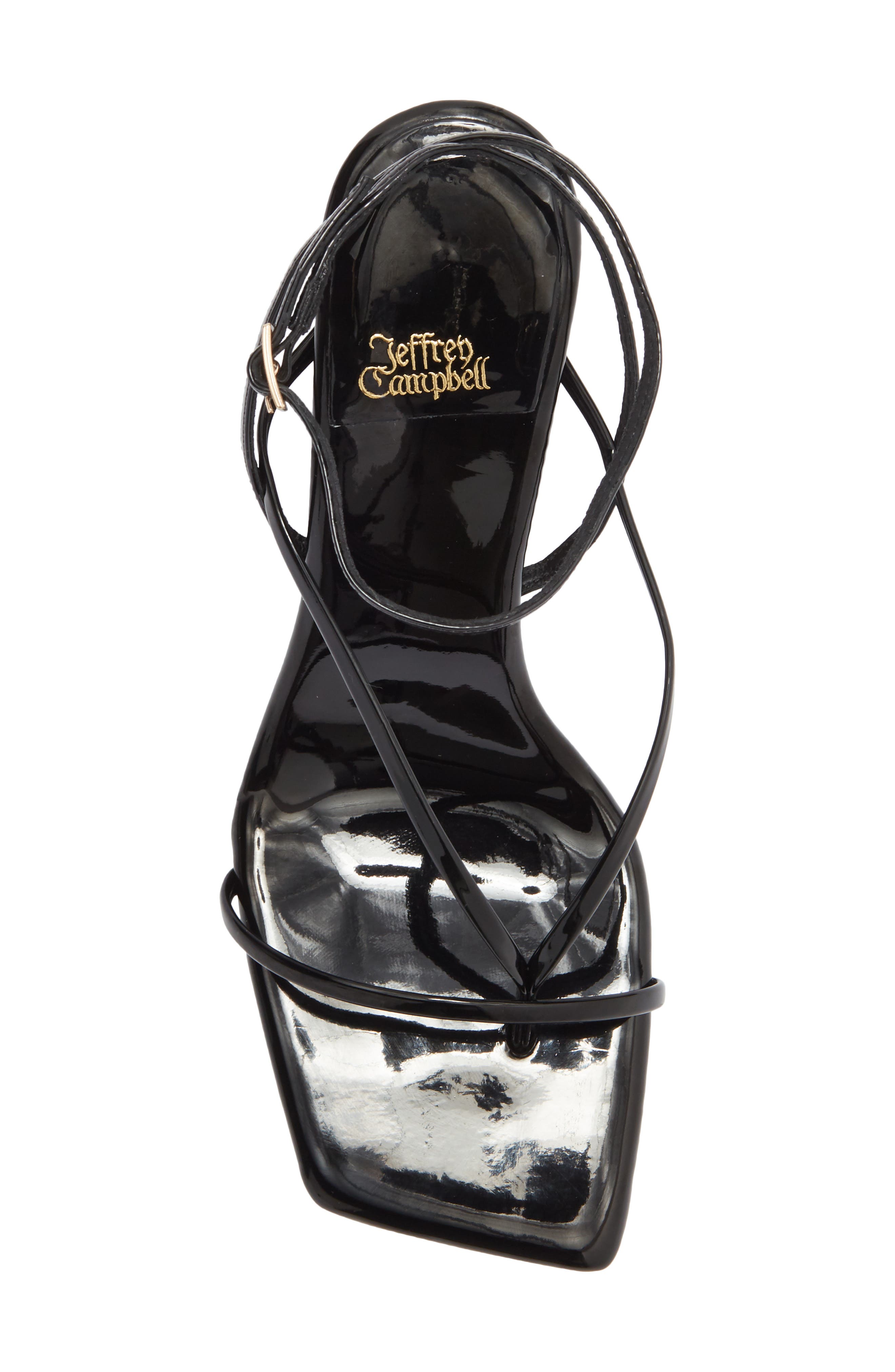 Jeffrey Campbell Herz Wedge Sandal, Alternate, color, Black Patent