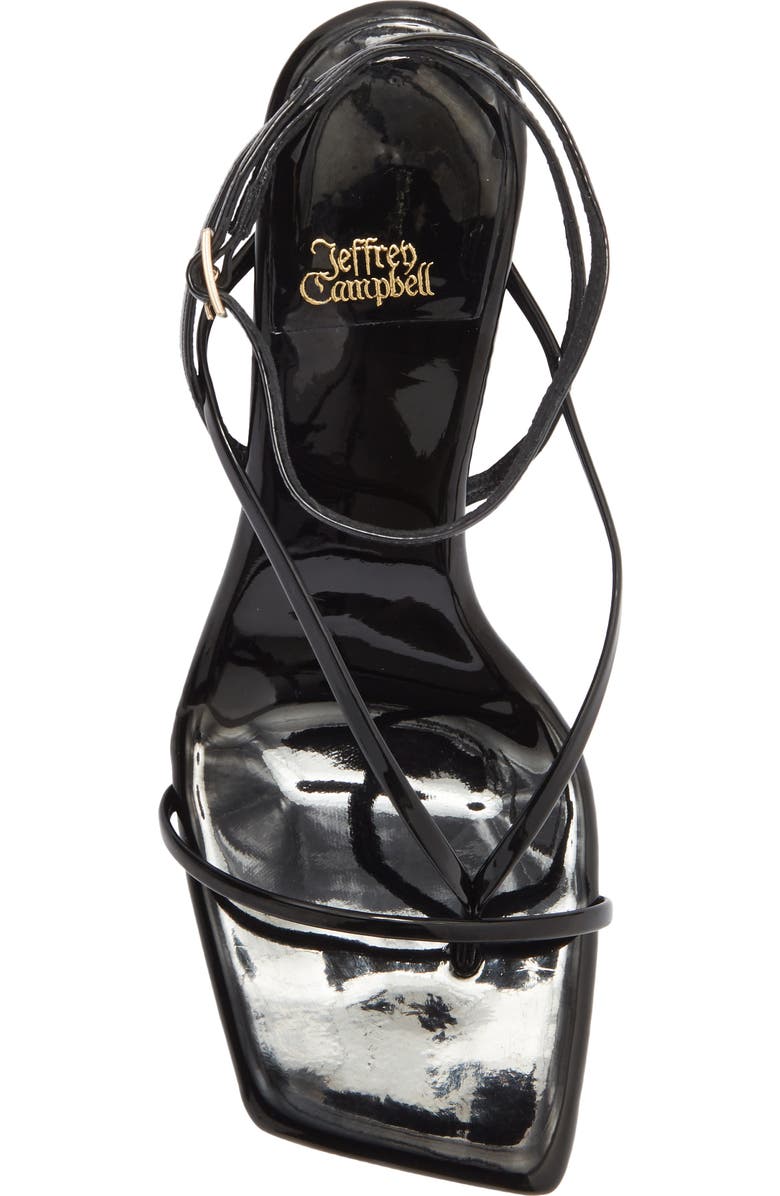 Jeffrey Campbell Herz Wedge Sandal, Alternate, color, Black Patent