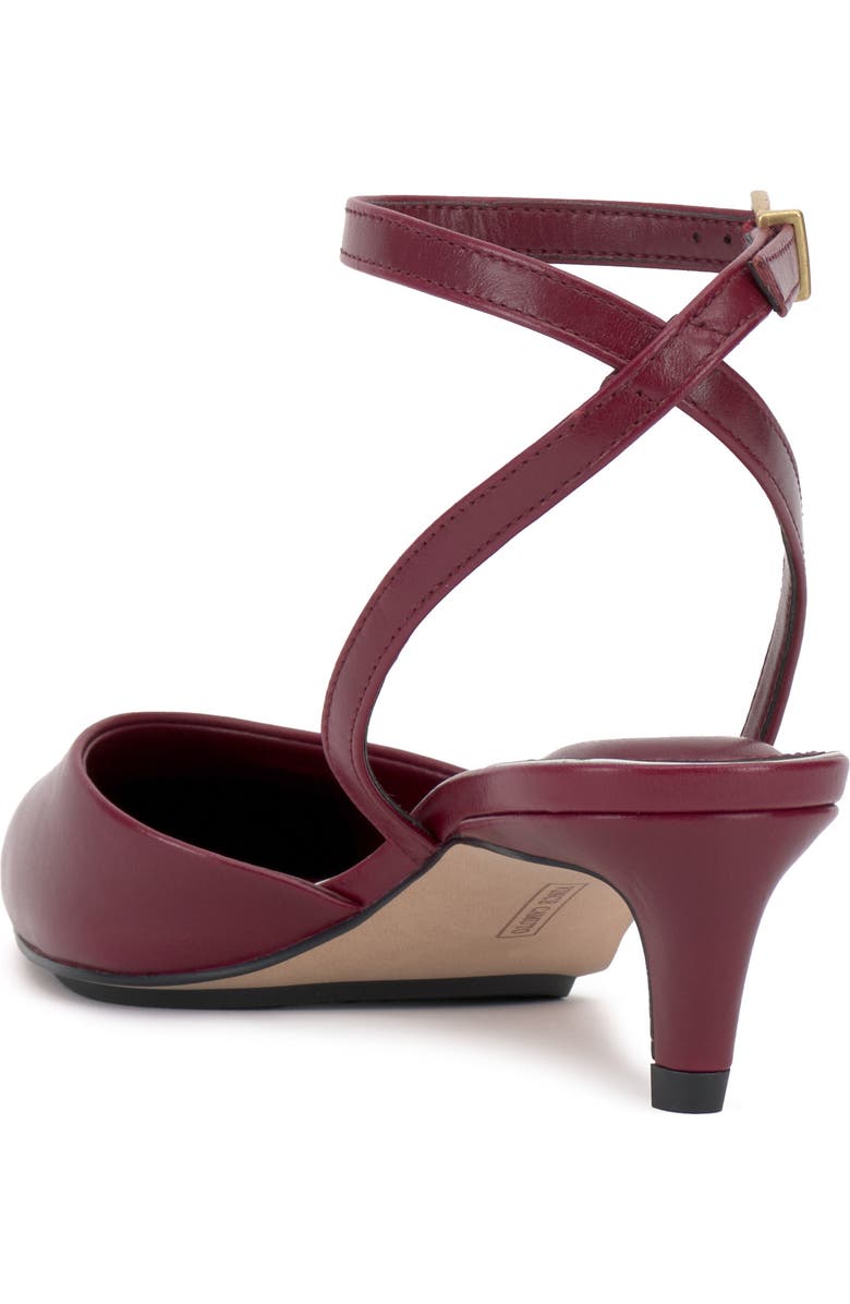 Vince Camuto Irva Ankle Strap Pointed Toe Pump, Alternate, color, Chianti