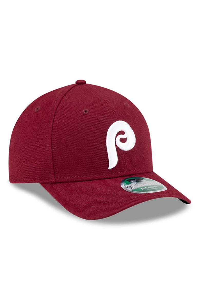 New Era Men's New Era Burgundy Philadelphia Phillies Player Replica 9FORTY Adjustable Hat, Alternate, color,