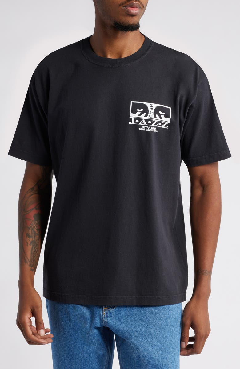 Obey Jazz Head Cotton Graphic T-Shirt, Main, color, 