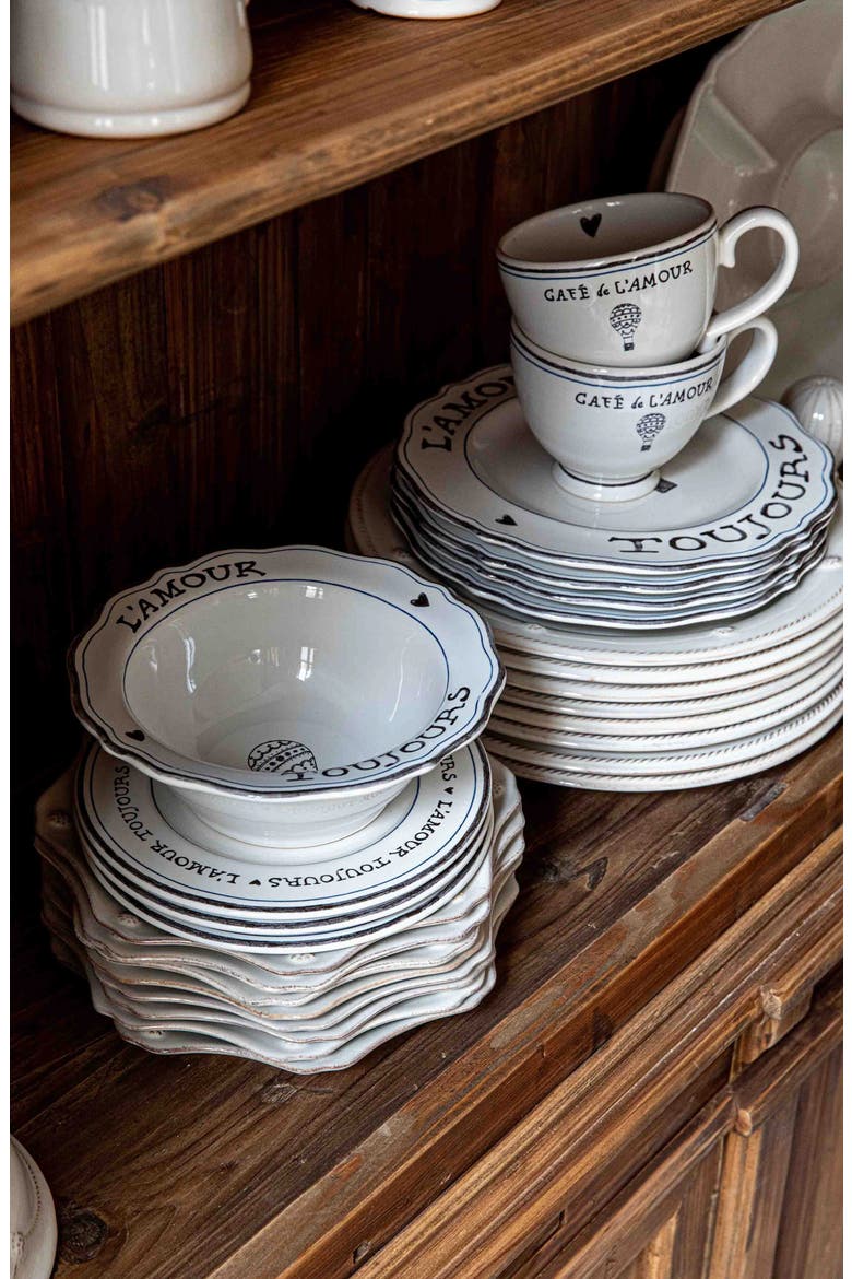 L'Amour Toujours Breakfast Coffee Cup, Alternate, color, WHITEWASH BLACK
