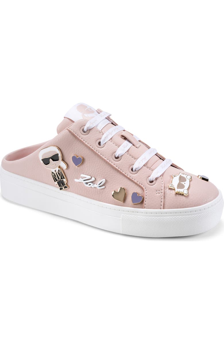 KARL LAGERFELD PARIS Cambria Mule Sneaker, Main, color, Peony Pink