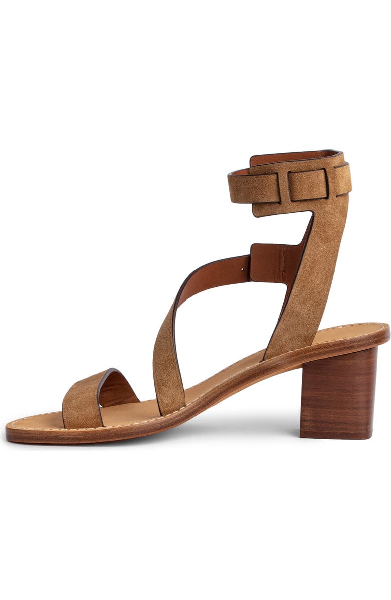 Zadig & Voltaire Cecilia Caprese Ankle Cuff Sandal, Alternate, color,