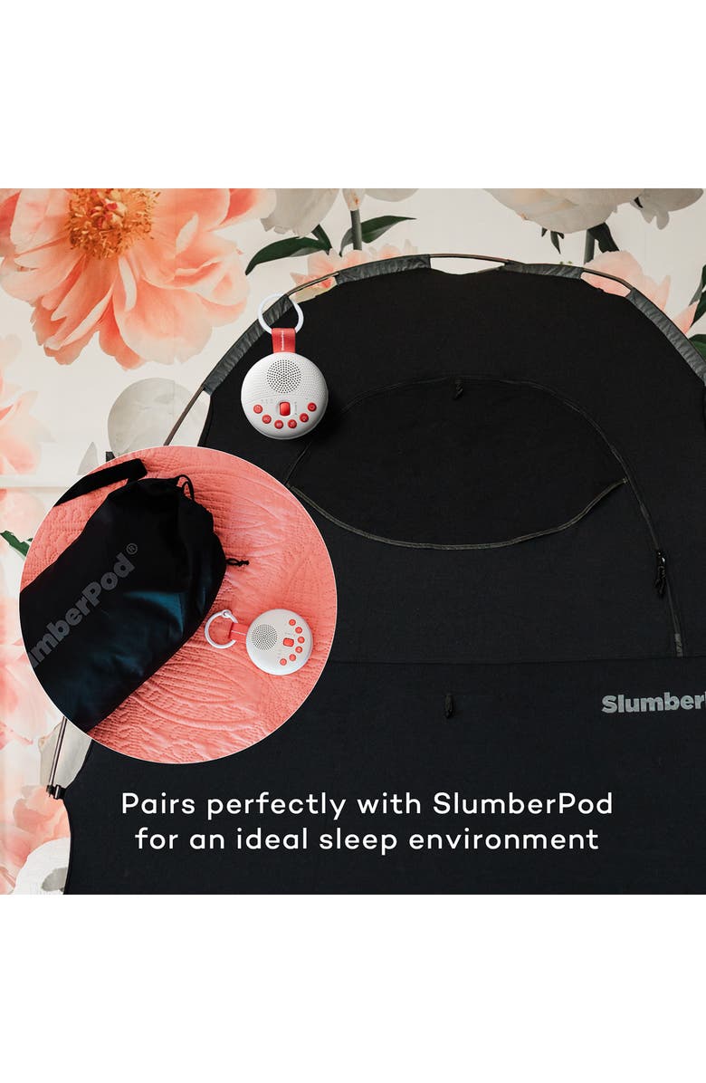 SlumberPod SlumberCalm Portable Sound & White Noise Machine, Alternate, color, White/Red