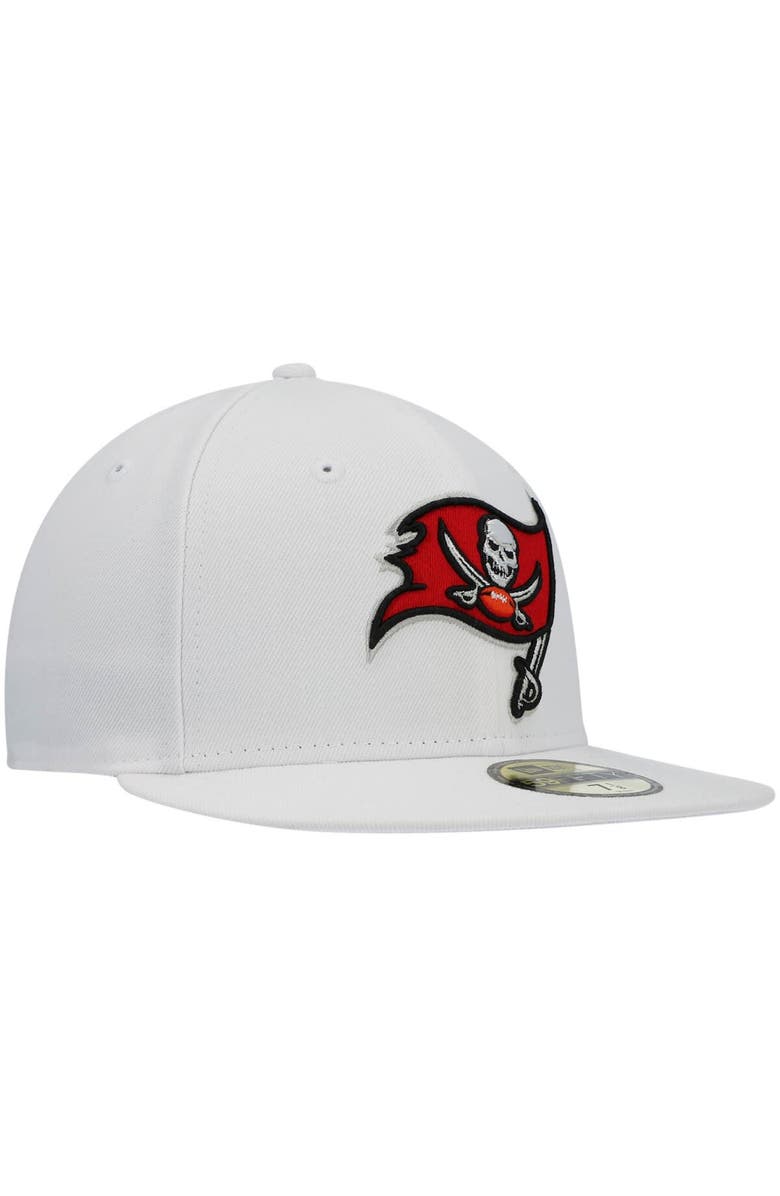New Era Men's New Era White Tampa Bay Buccaneers Omaha Primary Logo 59FIFTY Fitted Hat, Alternate, color, 