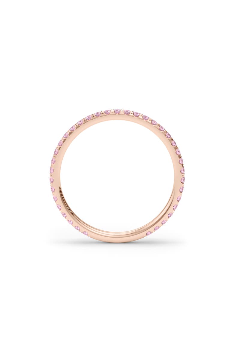 Petite Fancy Pink Lab Created Diamond Eternity Ring, Alternate, color, 18K ROSE GOLD